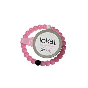 Lokai Unisex Beaded Bracelet Pink Susan G Komen Awareness Medium